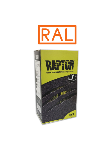 PINTURA RAPTOR 2K KIT COLORES RAL 1 LT