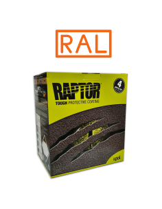 PINTURA RAPTOR 2K KIT COLORES RAL 4 LT