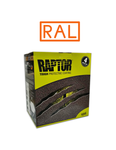 PINTURA RAPTOR 2K KIT COLORES RAL 4 LT