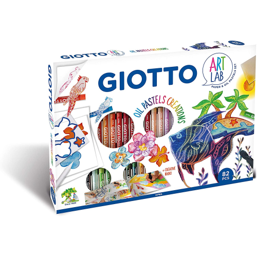 GIOTTO SET PASTELES AL OLEO 82 PIEZAS