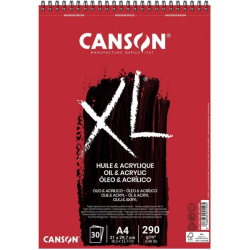 BLOC OLEO Y ACRILICO CANSON XL A4 30 HJ. 290 Gr