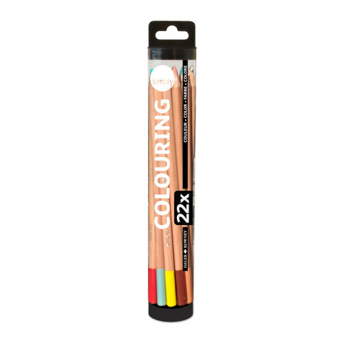 SET LAPICES DE COLORES 22 PIEZAS