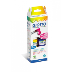 SET 6 BOTES TEMPERA GIOTTO 25 ML + PINCEL