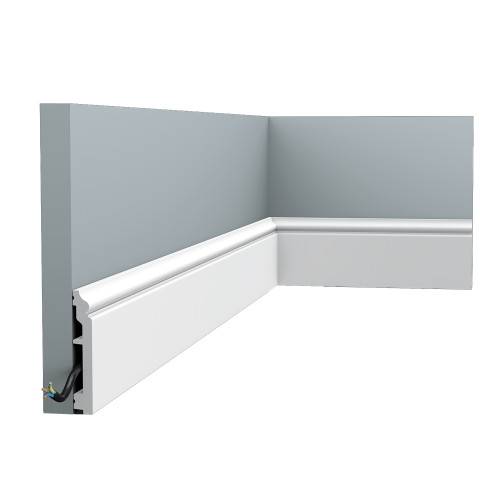 ORAC DECOR ZOCALO 200x10x1,6 CM SX173 CONTOUR RAL 9003