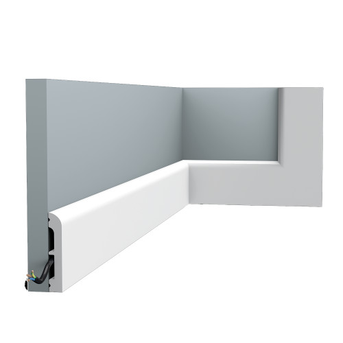 ORAC ZOCALO MULTIFUNCIONAL 200x1,3x7,5 CM SX183 RAL 9003
