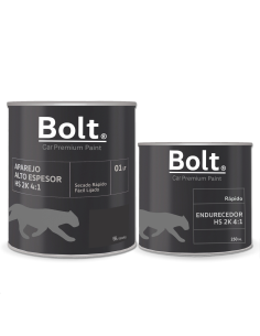 KIT APAREJO HS GRIS OSCURO 2K 4:1 BOLT + CATALIZADOR 1,25 LT