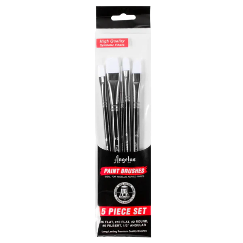 SET 5 PINCELES ANGELUS PAINT BRUSH