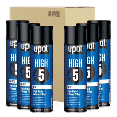 CAJA 6 SPRAYS APAREJO ALTO ESPESOR HIGH 5 450 ML