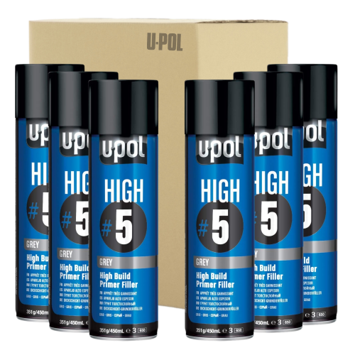 CAJA 6 SPRAYS APAREJO ALTO ESPESOR HIGH 5 450 ML