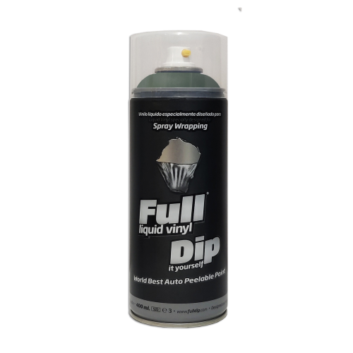 SPRAY VINILO LIQUIDO FULL DIP VERDE OSCURO MILITAR 400 ML