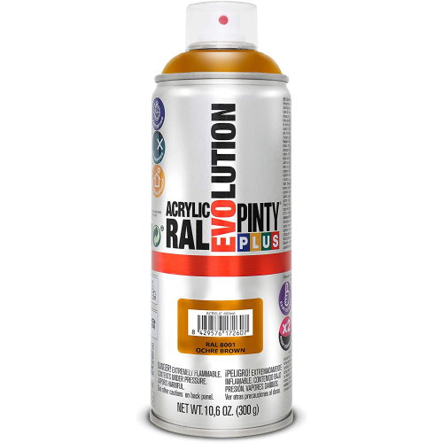 SPRAY ACRILICO BRILLANTE PINTYPLUS RAL 400 ML