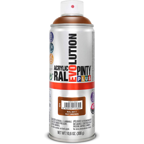 SPRAY ACRILICO BRILLANTE PINTYPLUS RAL 400 ML
