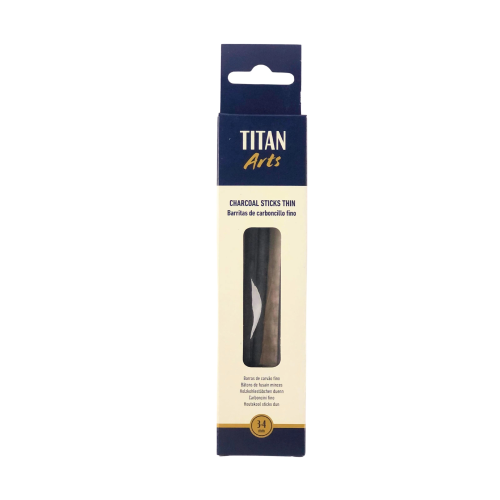 SET 3 BARRITAS CARBONCILLO FINO 3-4 mm TITAN ARTS