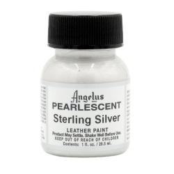 PINTURA CUERO Y POLIPIEL ANGELUS PEARLESCENT STERLING SILVER  29,5 ML