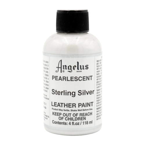 PINTURA CUERO Y POLIPIEL ANGELUS PEARLESCENT STERLING SILVER 118 ML