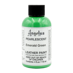 PINTURA CUERO Y POLIPIEL ANGELUS PEARLESCENT EMERALD GREEN 118 ML
