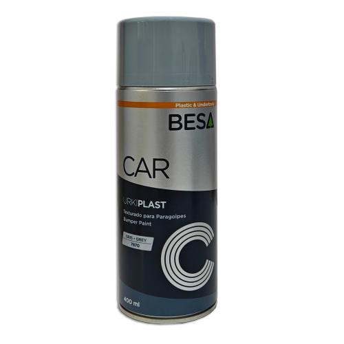 SPRAY PINTURA TEXTURIZADA PARA PLASTICOS GRIS OSCURO URKIPLAST 400 ML