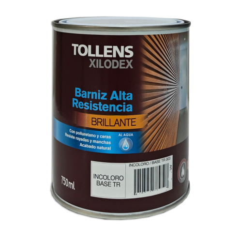 BARNIZ ALTA RESISTENCIA AL AGUA BRILLANTE INTERIOR 750 ML