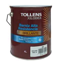 BARNIZ ALTA RESISTENCIA AL AGUA BRILLANTE INTERIOR 4 LT