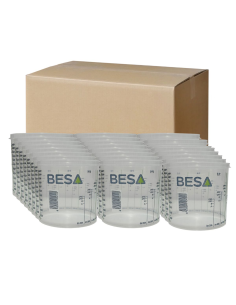 CAJA 200 VASOS DE MEZCLA DE PINTURA REGLADOS BESA 1400 ML